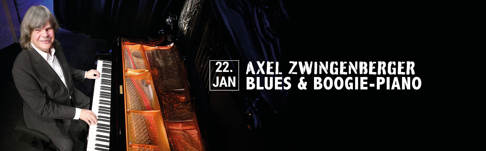 22.01.2026 20.00 Axel Zwingenberger - Blues & Boogie Woogie-Piano